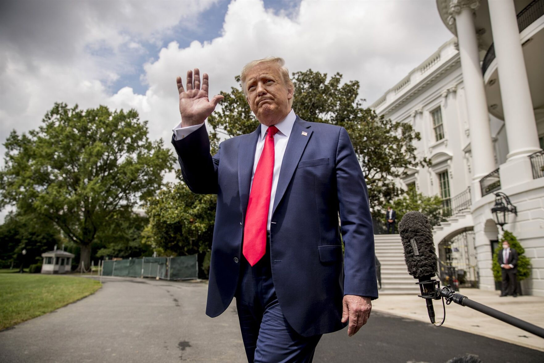 Trump video interview removed from Facebook; company cites ban as reason